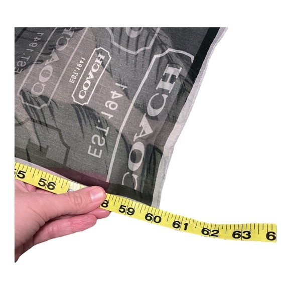 Rare Vintage Coach Silk Scarf 🧣 11” X 60” Ombre - Picture 4 of 8